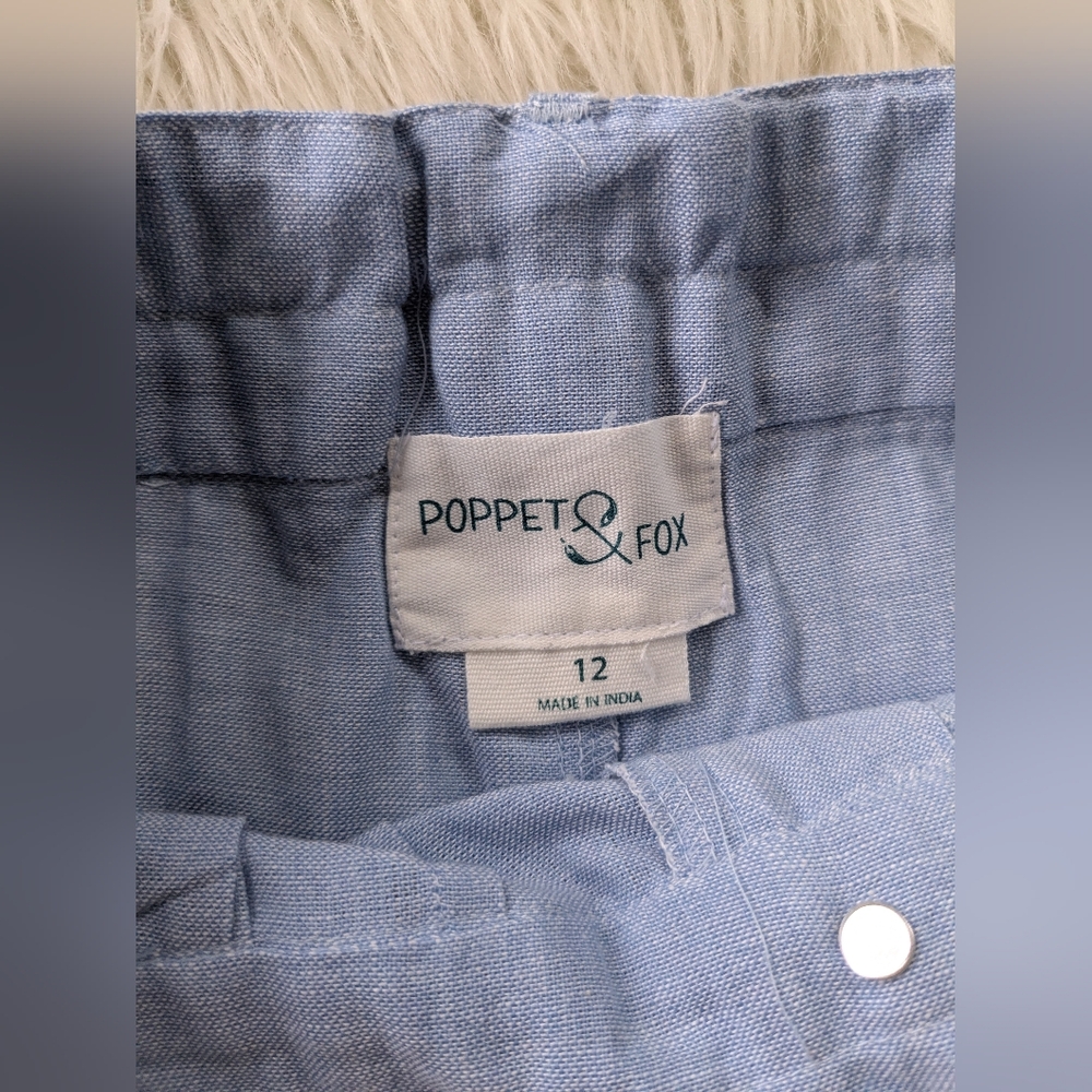 {Poppet & Fox} NEW Tailored Chambray Shorts - Picture 5 of 8